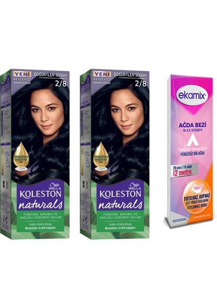 Koleston Naturals Tüp Boya 2-8 Böğürtlen Siyahı 2 Adet