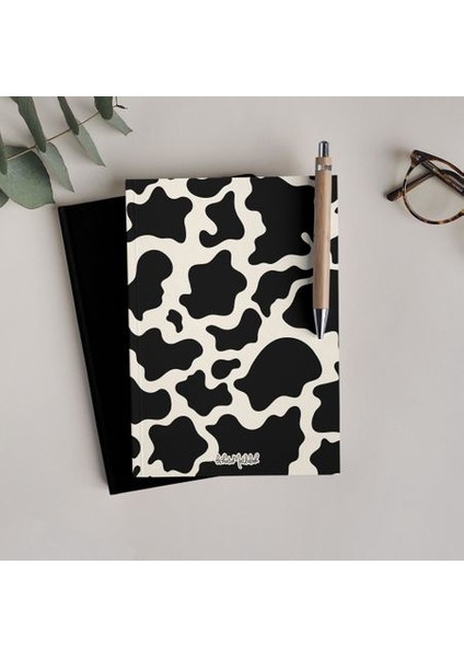 Çizgisiz Defter Serisi N013 Inek Desenli Defter