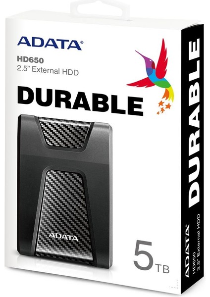 AHD650-5TU31-CBK 5 TB  USB 3.2 Gen 1 Darbeye Dayanıklı Taşınabilir Disk