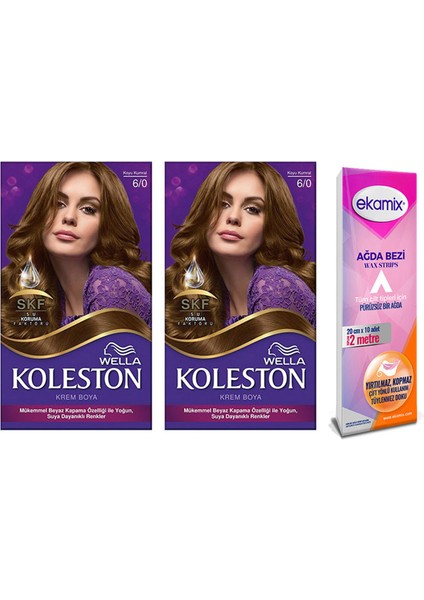 Koleston Krem Boya 6/0 Koyu Kumral 2 Adet