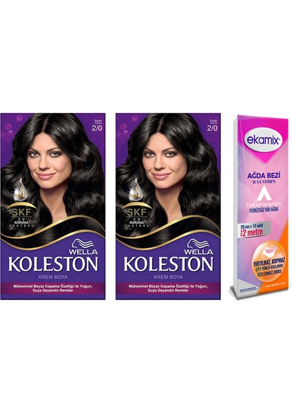 Koleston Krem Boya 2/0 Siyah 2 Adet