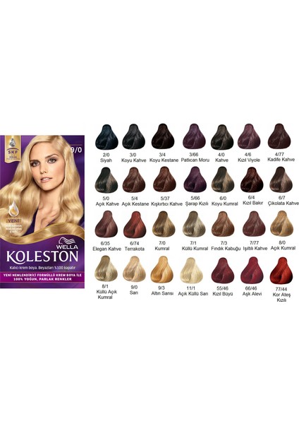 Koleston Krem Boya 2/0 Siyah 2 Adet
