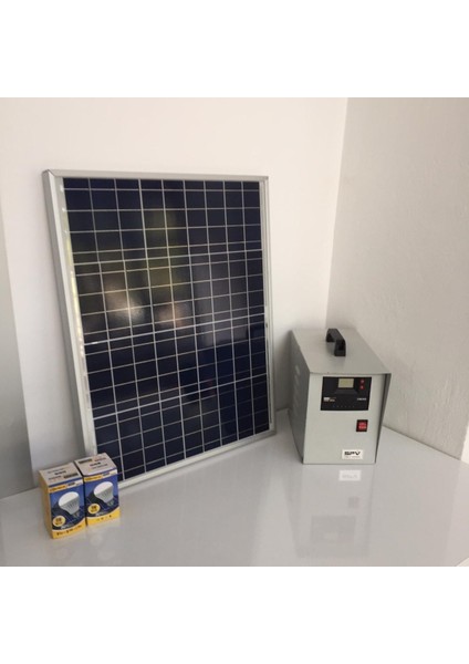 Spv-50 200W Güneş Enerjili Aydınlatma Seti