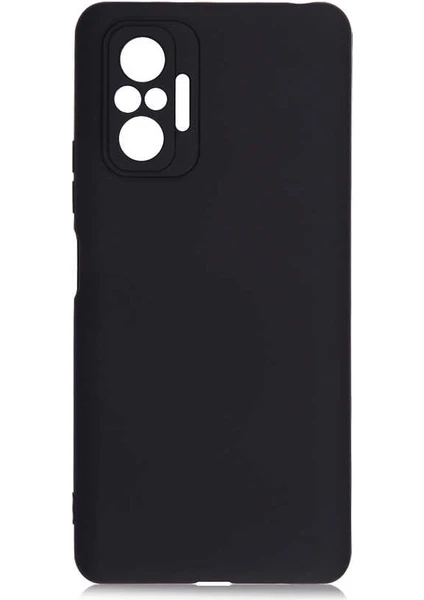 Case 4U Xiaomi Redmi Note 10 Pro Kılıf Klasik Mat Renkli Yumuşak Premier Silikon Siyah