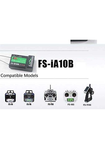 2.4ghz 10CH Flysky FS-IA10B Alıcı Ppm S-Bus Çıkışı 10KANAL Uzaktan Kumanda Alıcı