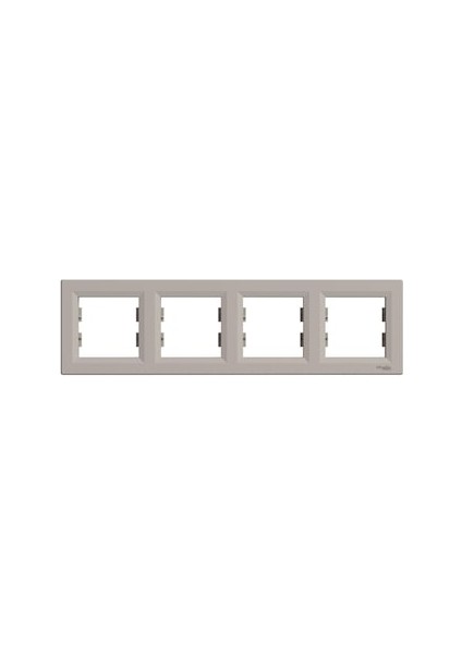 Schneider EPH5800469, Asfora Plus Bronz Dörtlü Çerçeve Yatay