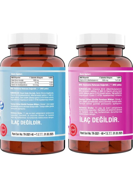 Shark Cartilage Demir Vitamin D3 1000 Mg & Vitamin B12 120 Tablet fiyatları