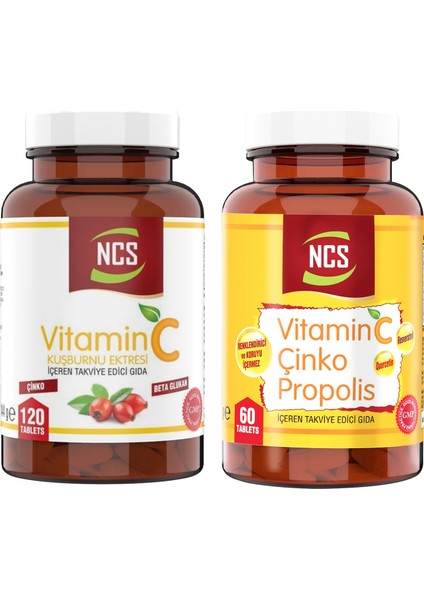 Propolis Vitamin C Çinko Vitamin D & Vitamin C Kuşburnu Ekstresi Beta Glukan Içeren Takviye Edici Gıda 120 Tablet