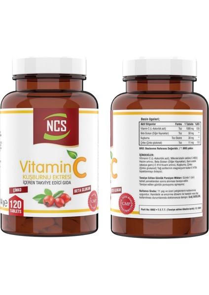 Propolis Vitamin C Çinko Vitamin D & Vitamin C Kuşburnu Ekstresi Beta Glukan Içeren Takviye Edici Gıda 120 Tablet fiyatları
