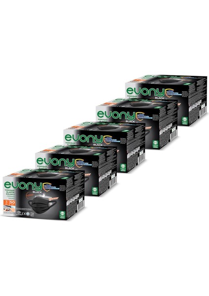 3 Katlı Yeni Nesil Siyah Cerrahi Maskesi 1000 Adet indirimleri