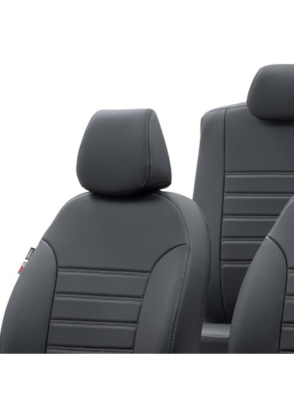Dacia Sandero 2021-SONRASI Özel Üretim Koltuk Kılıfı New York Design Siyah