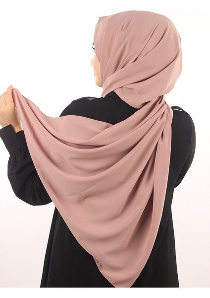 Koyu Pudra Sima Medine Ipeği Şal