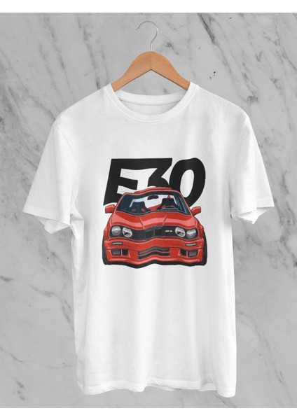 E30 Baskılı Kadın T-Shirt