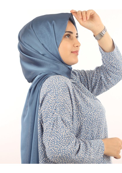Indigo Sima Janjanlı Şifon Şal