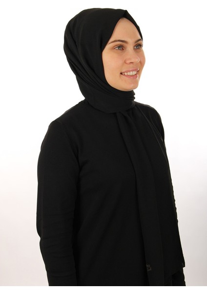Siyah Armine Trend Medine Ipeği Şal 01