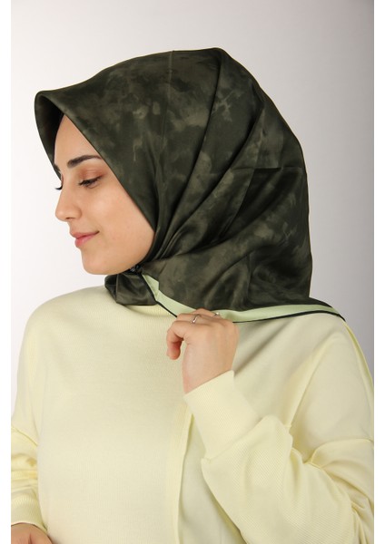 Haki Aker Ipek Krep Saten Eşarp 7208701-352 fiyatları