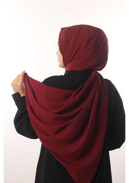 Bordo Sima Medine Ipeği Şal modelleri