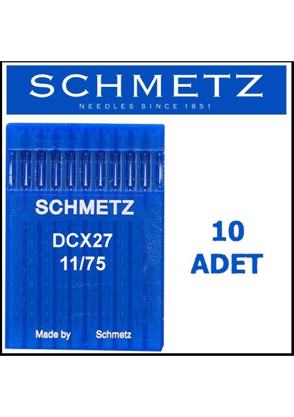 DCX27 Suk Overlok Makinesi Iğnesi 11/75 Numara