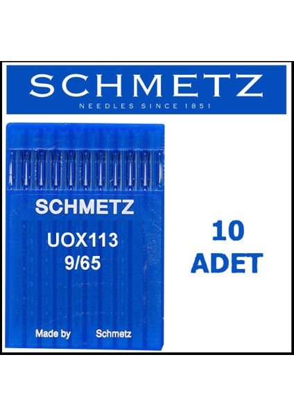 UOX113 Kemer Makinesi Iğnesi Kısa 9/65 Numara