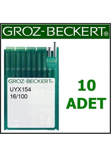 UYX154 Gas Kemer Makine Eğri Iğnesi 16 Numara