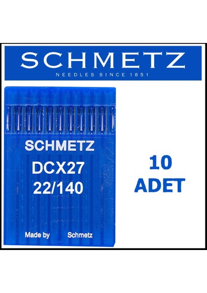 DCX27 Ses Overlok Makinesi Iğnesi 22/140 Numara