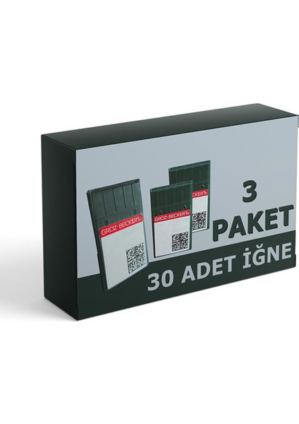Dbx1 Düz Makine Iğnesi 11-12-14 Numara 3'lü Set