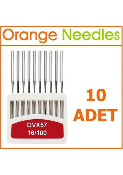 DVX57 Kemer Makine Iğnesi Orange 16/100 Numara