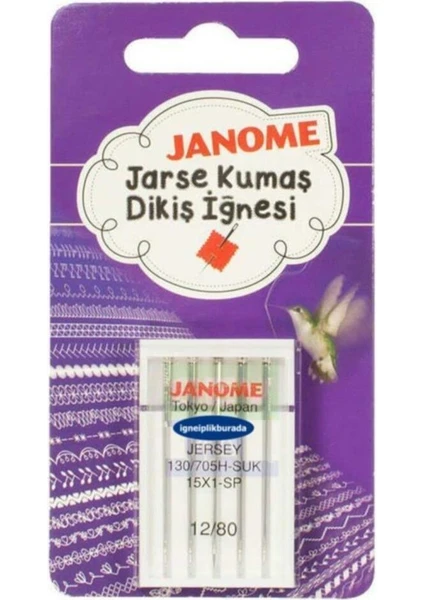 Janome 15X1 Sp 18 No Yuvarlak Uçlu Jarse Iğne