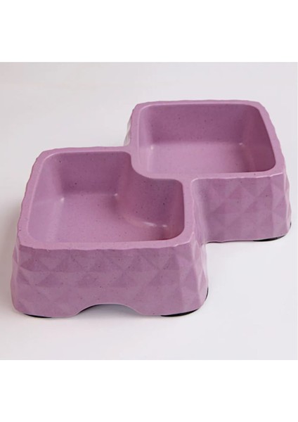 Bambu Ikili Mama ve Su Kabı BO-3165 360ML+430ML Mor