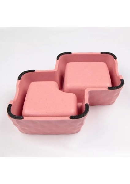 Bambu Ikili Mama ve Su Kabı BO-3165 360ML+430ML Pembe modelleri