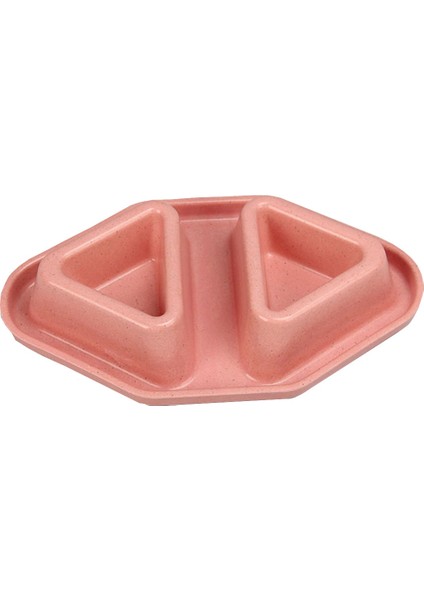 Bambu Ikili Taşma Önleyici Mama ve Su Kabı BO-3170 230 ml Pembe