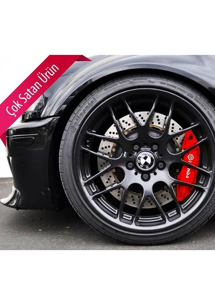 Nokta Renault 21 Uyumlu Fren Disk Kaliper Kapağı 4lü Set Yağ Hortumlu Kırmızı