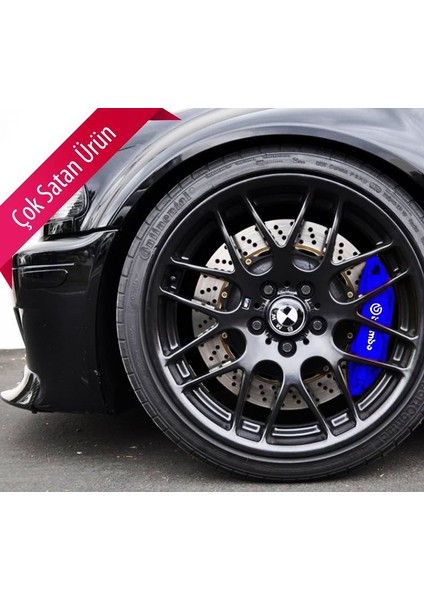 Nokta Mitsubishi Prestige Uyumlu Fren Disk Kaliper Kapağı 4lü Set Yağ Hortumlu Mavi