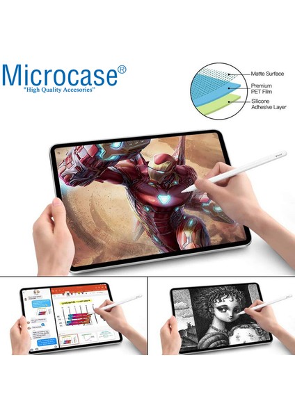 Samsung Galaxy Tab S7 Plus T970 T976 Paper Like Kağıt Hissi Veren Mat Ekran Koruyucu