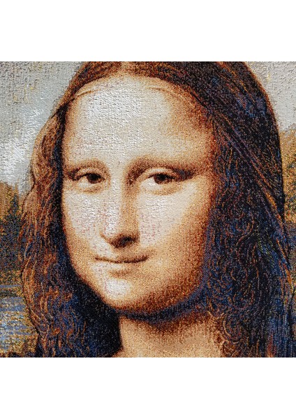 Sanatsal Seri-2k Dokuma Goblen Tablo-Mona Lisa