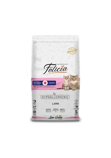 Az Tahıllı 2 kg Yavru Kuzu Etli  Hypoallergenic Kedi Maması