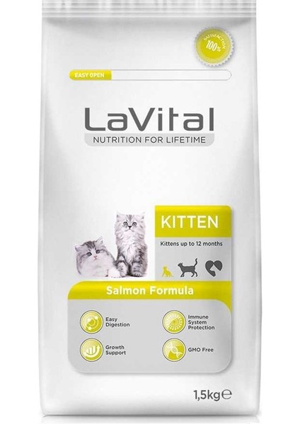 Kitten Somonlu Yavru Kedi Maması 1,5 kg