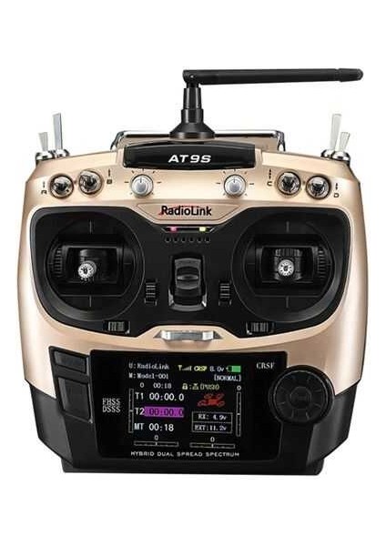 Radiolink AT9S Pro 2.4g 12 Kanal Dsss Fhss Kumanda ve 9 Kanal R9DS Alıcı
