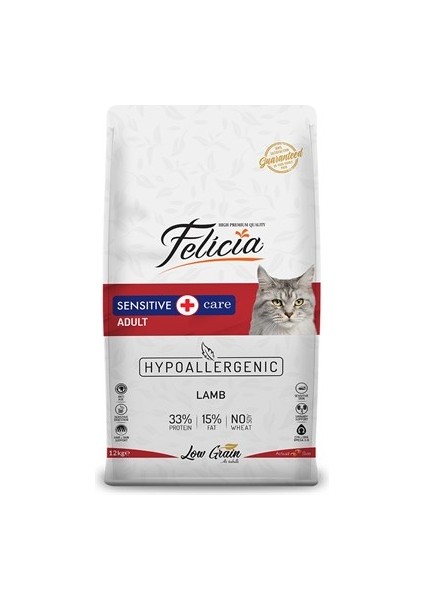 Az Tahıllı 12 kg Kuzu Etli Yetişkin Hypoallergenic Kedi Maması