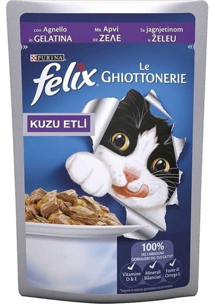 Purina Felix Kuzu Etli Kedi Yaş Maması 85 gr