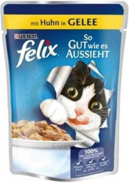 Purina Felix Tavuklu Kedi Yaş Maması 100 gr