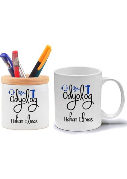 Odyolog Kupa Bardak ve Kalemlik Hediye Seti