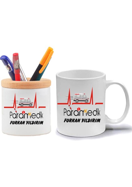 Paramedik Kupa Bardak ve Kalemlik Hediye Seti