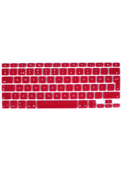 Apple Macbook Pro 13.3" A1278 Türkçe Silikon Q Klavye Koruyucu