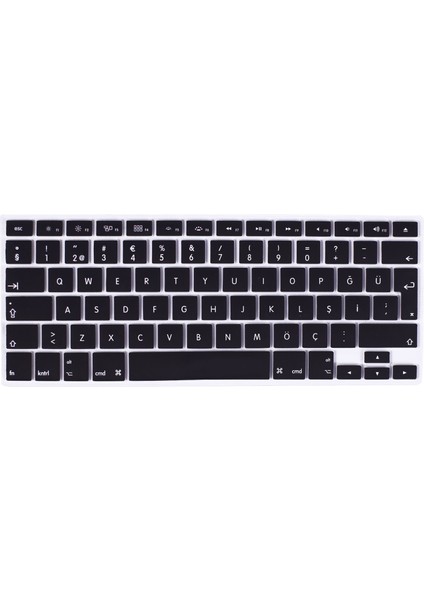 Apple Macbook Pro 15.4" A1286 Türkçe Silikon Q Klavye Koruyucu Cdli Model
