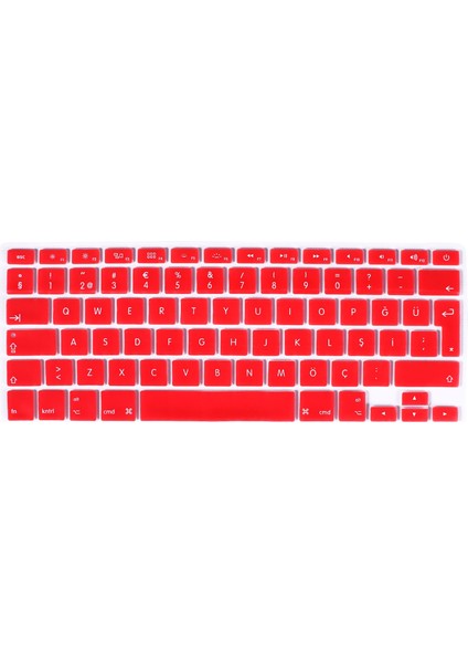 Apple Macbook Pro 15.4" A1286 Türkçe Silikon Q Klavye Koruyucu Cdli Model