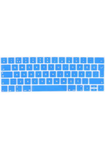 Apple Macbook Pro 13" A1706 Touch Bar Türkçe Silikon Q Klavye Koruyucu