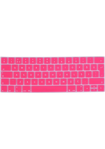 Apple Macbook Pro 13" A1706 Touch Bar Türkçe Silikon Q Klavye Koruyucu