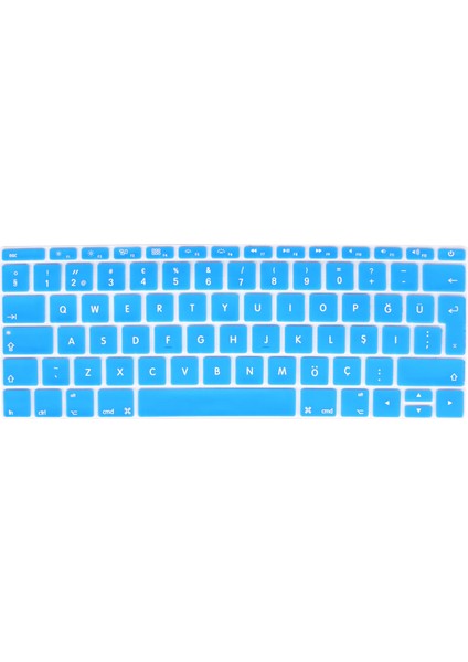 Apple MACBOOK Pro 13' A1708 Türkçe Silikon Klavye Koruyucu Touchbarsız Model
