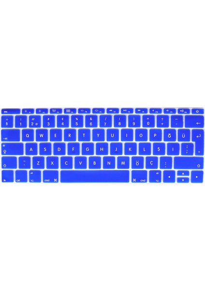 Apple MACBOOK Pro 13' A1708 Türkçe Silikon Klavye Koruyucu Touchbarsız Model